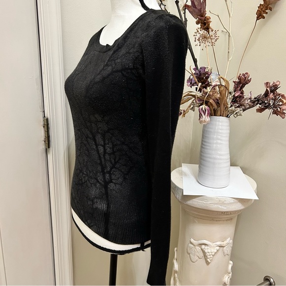 Goth silver tree coral black dye sweater H&M - Picture 2 of 8